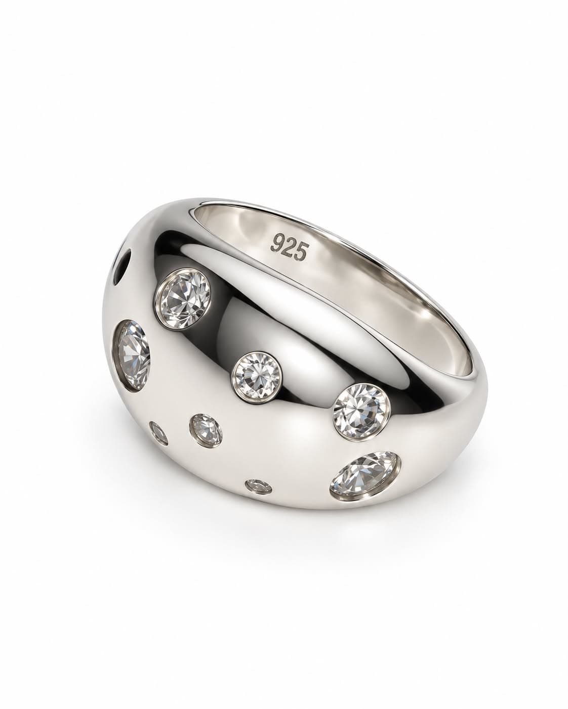 Anillo Domo Constelación: 1 anillo de plata 925