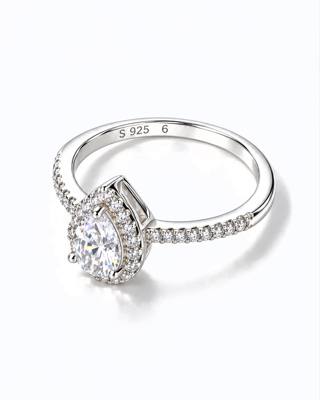 Anillo Gota Aurora: 1 anillo · Talla 6 de plata 925