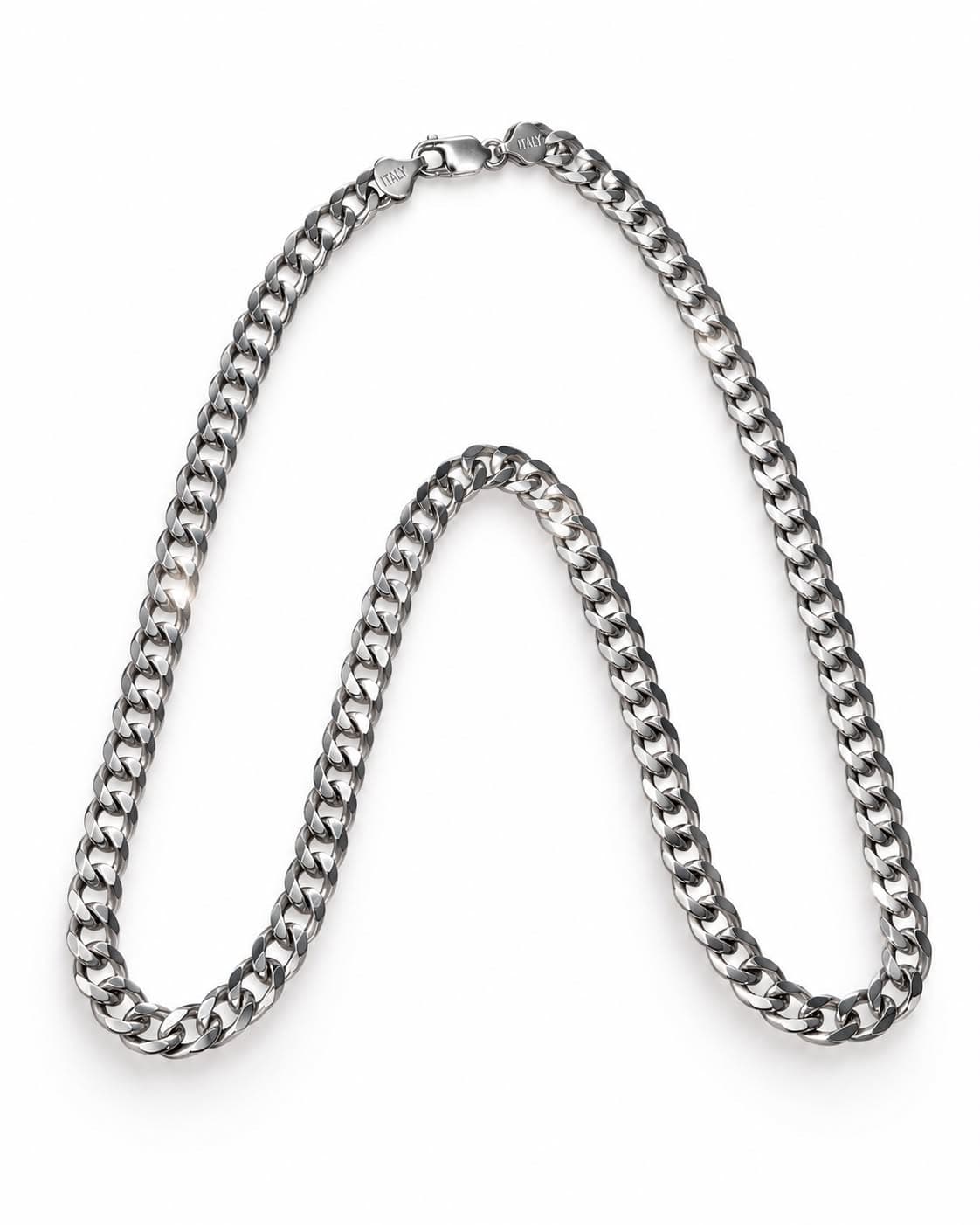 Cubana Italiana: 1 collar · 1 brazalete de plata 925