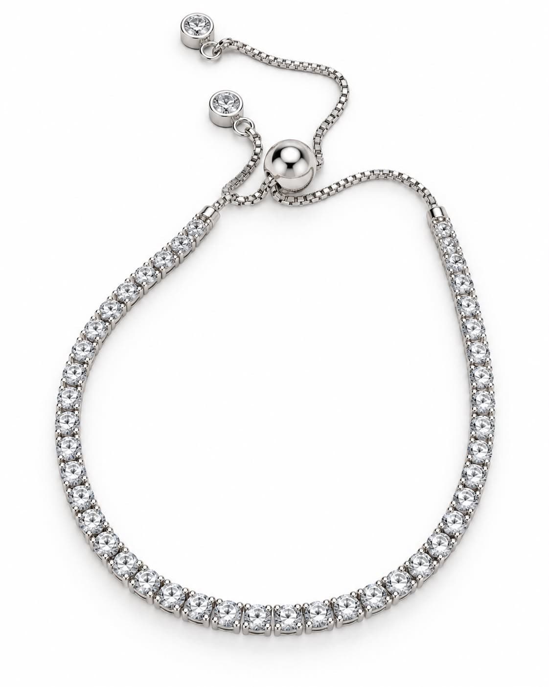 Tennis Lluvia: 1 brazalete de plata 925